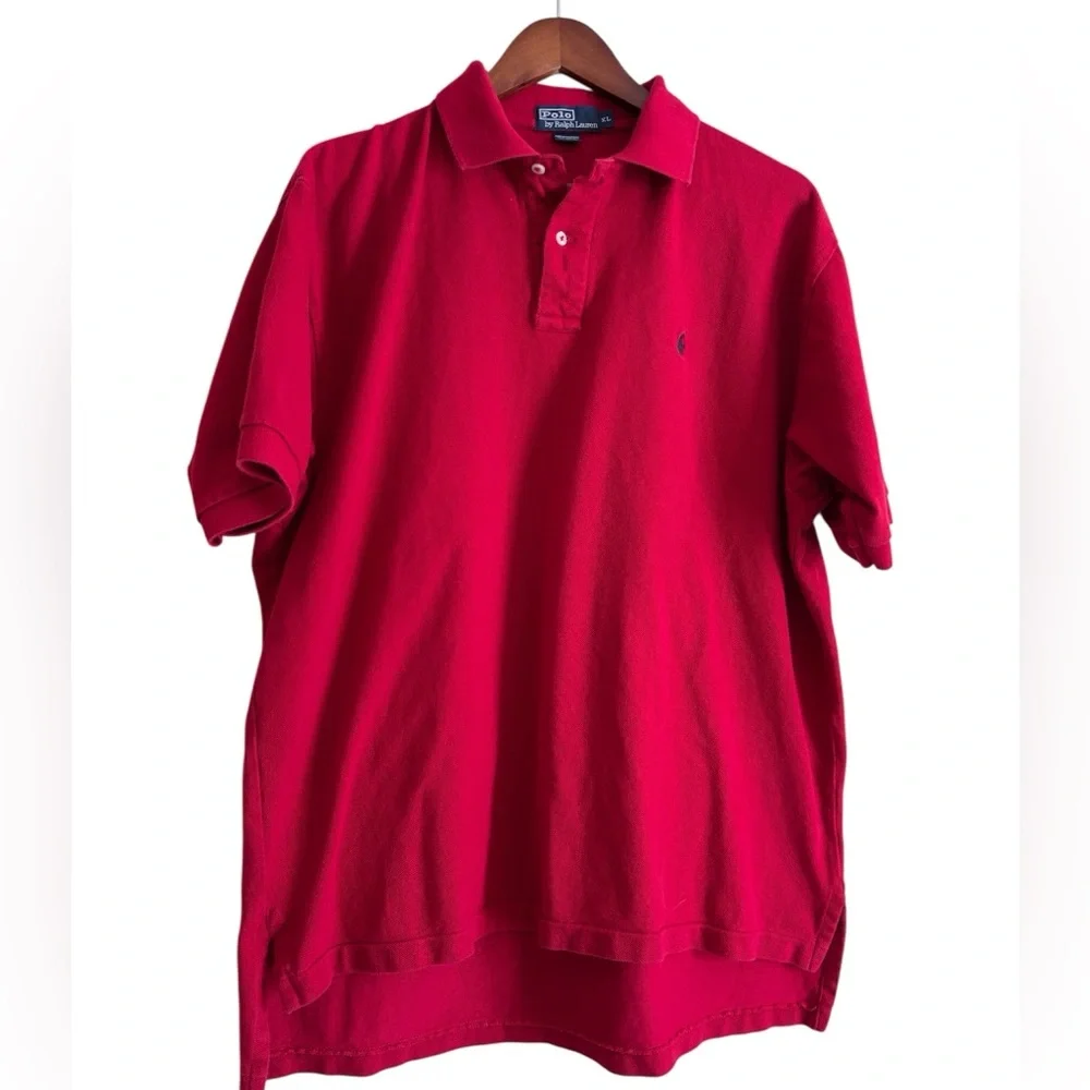 Polo Ralph Lauren Y2K Red polo shirt men’s size XL